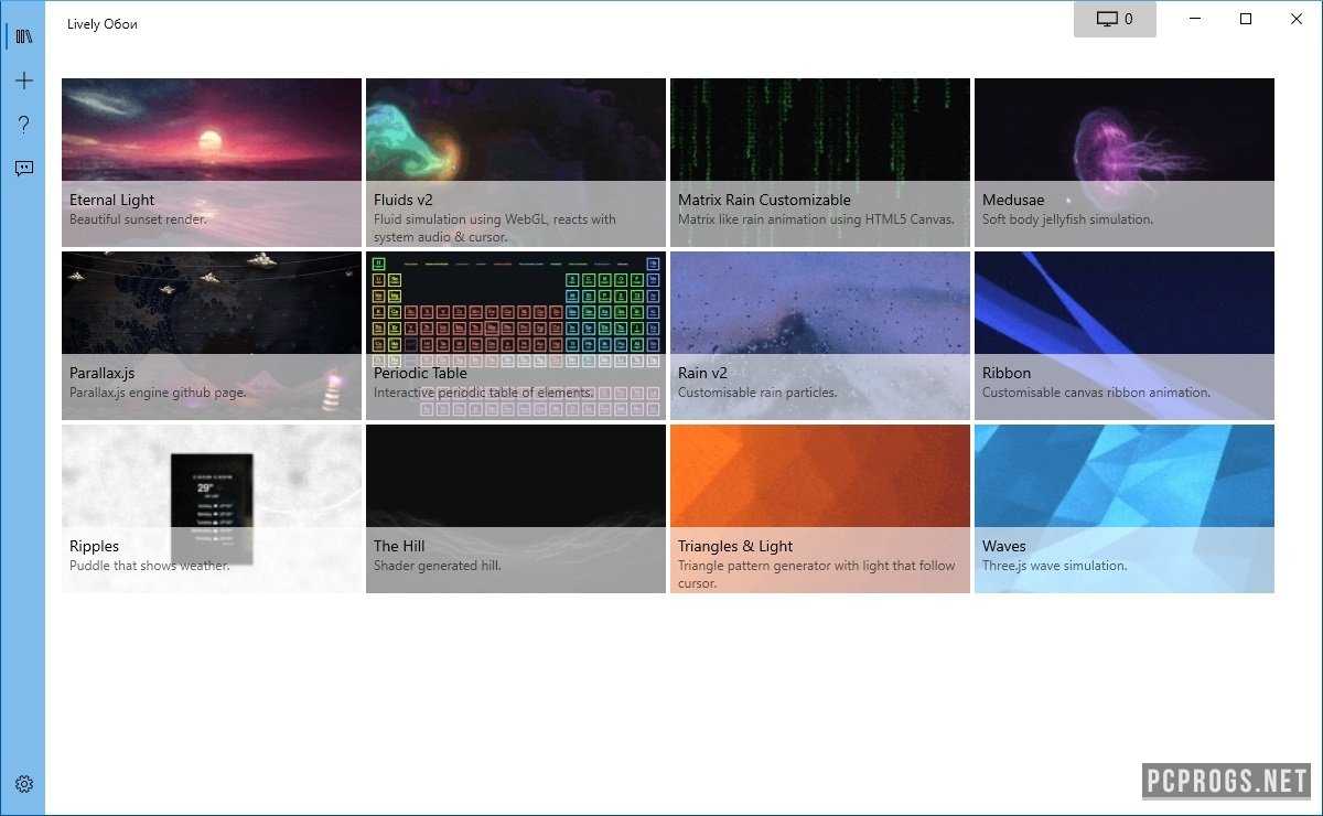 Как установить анимированные обои в windows 10