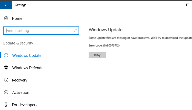 0x80073712 error code in windows 10 [solved] - driver easy