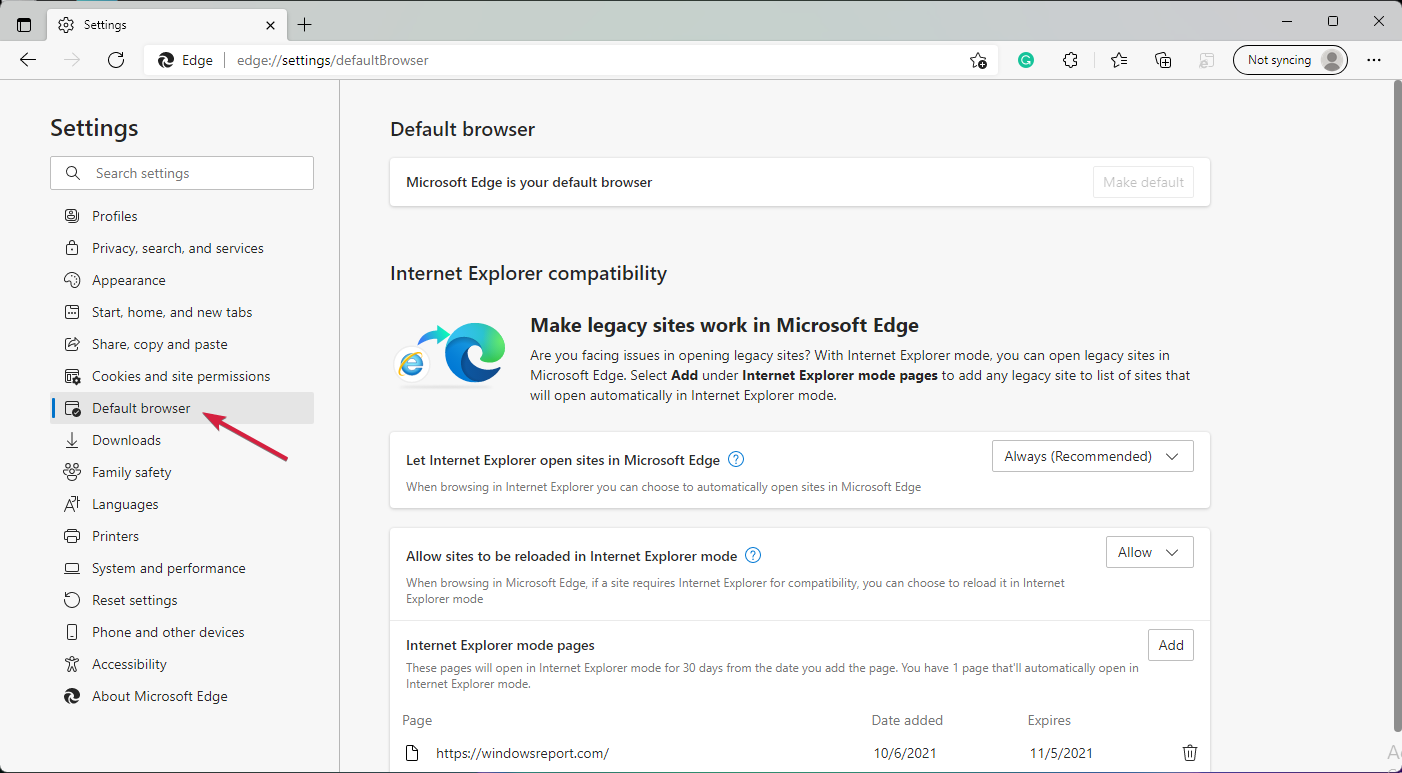 Как открыть старые веб-страницы в internet explorer для windows 10?