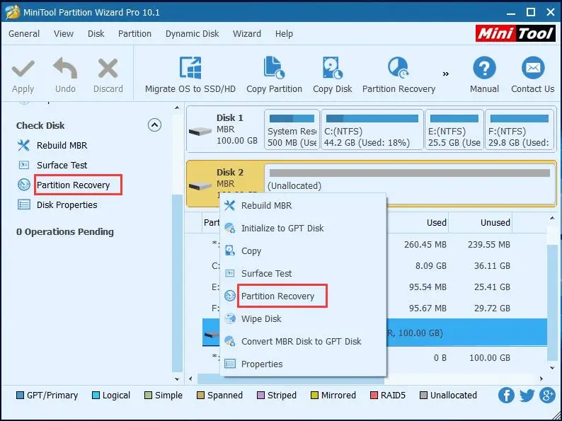 Файловая система raw-типа. как вернуть ntfs без потери файлов