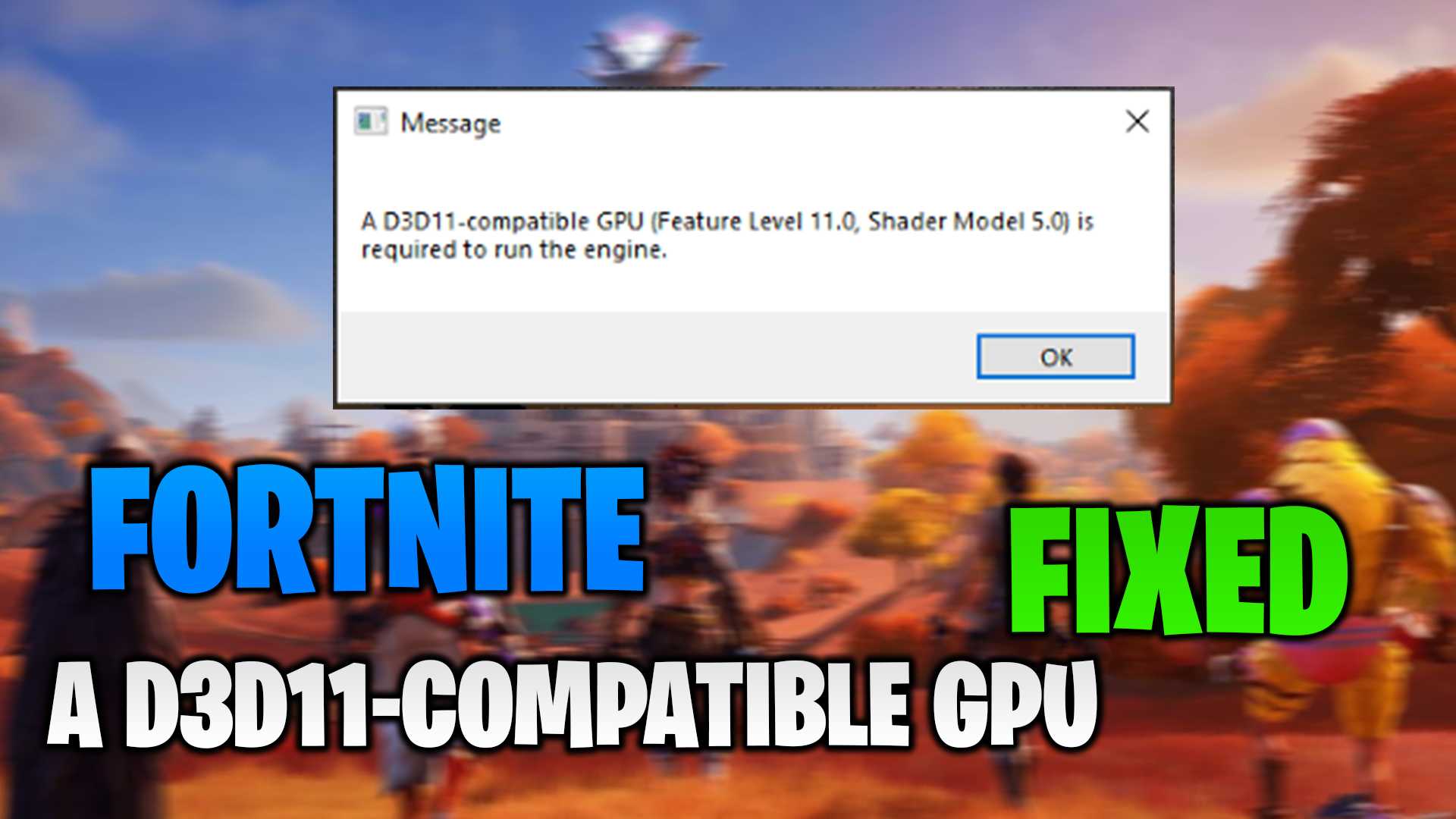 Ошибка dx11 feature level 10.0 is required to run the engine