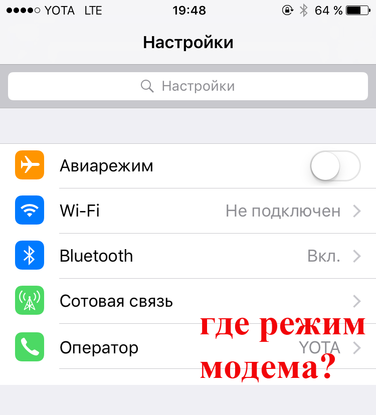 Режим модема на айфоне: как включить, настроить и отключить