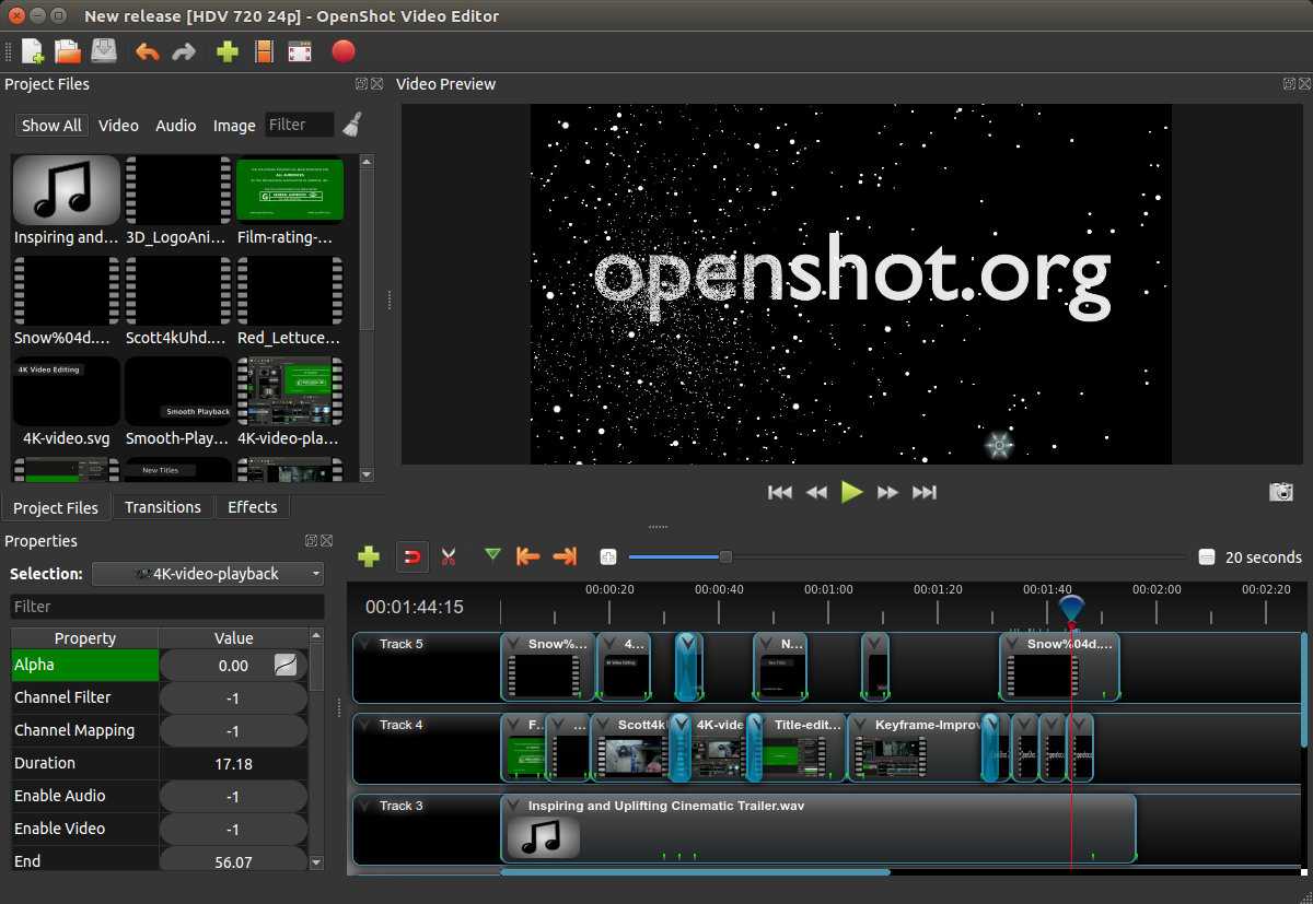 Лучшие видеоредакторы для linux