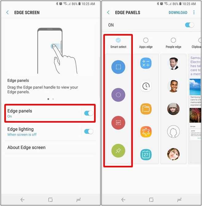 Панели edge в телефоне samsung galaxy: что это такое, как ими пользоваться. панель edge samsung что это. | oscill.ru