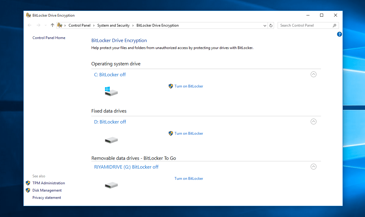 Шифрование диска с помощью bitlocker в windows 10 | сеть без проблем