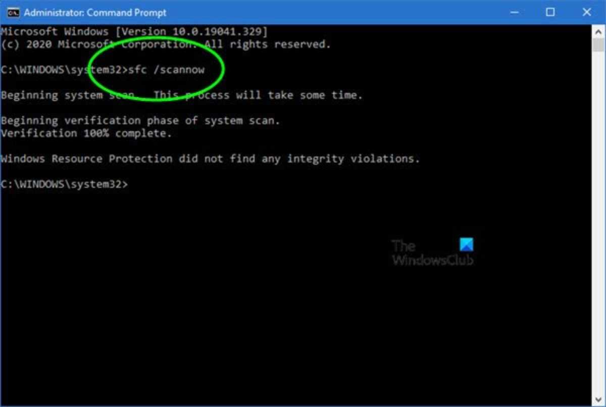 Проверка системных файлов windows в sfc