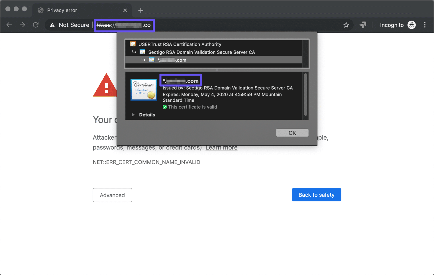 [fixed] net err_cert_common_name_invalid error