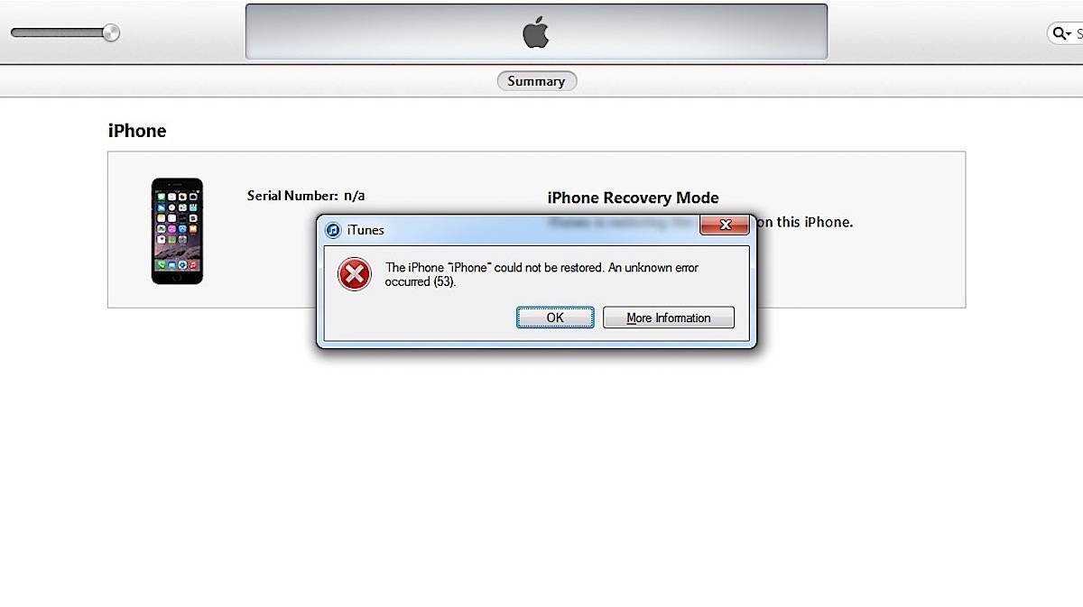 Способы устранения ошибки 0xe8000065 в itunes