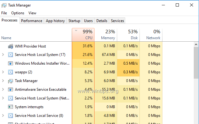 Что это за процесс wmi provider host грузит процессор windows 10 |