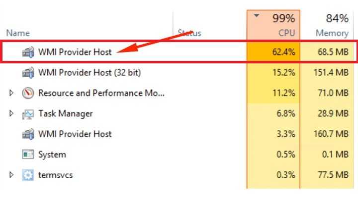 Wmiprvse.exe (wmi provider host) – что это за процесс, почему грузит процессор в windows 7/8/10, как отключить службу