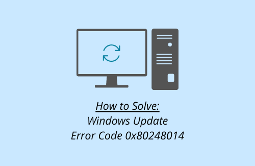 How to fix 0x80248014 update error on windows 11?