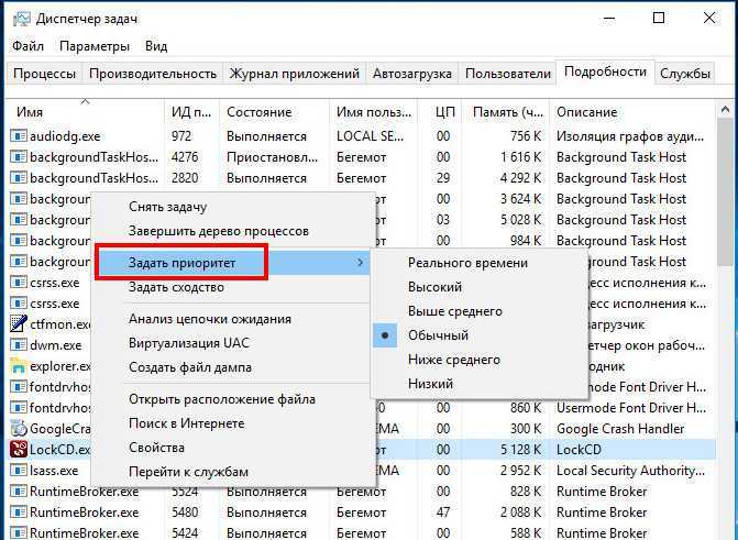 Как изменить приоритет процессов в диспетчере задач Windows 11 и Windows 10, объяснение для различных уровней приоритета и на что это может повлиять