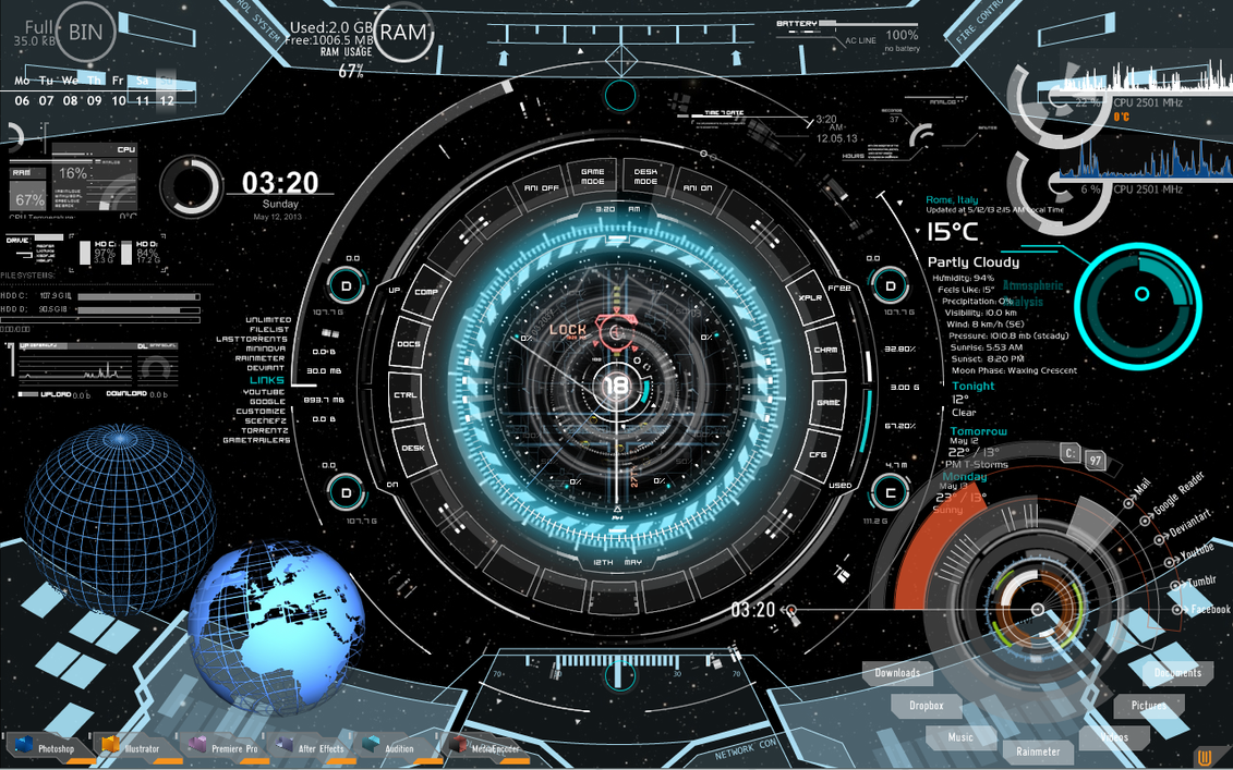 Простое руководство по rainmeter: инструмент настройки рабочего стола windows - gadgetshelp,com