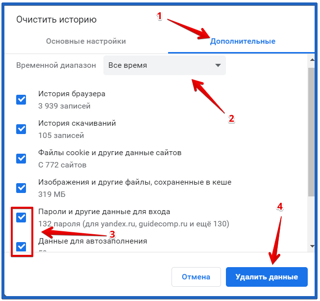 Как включить или отключить автозаполнение Google Chrome, а также удалить данные автозаполнения в браузере