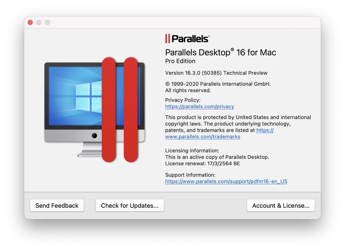 Parallels toolbox