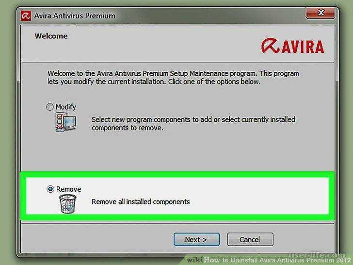 Как удалить avira launcher