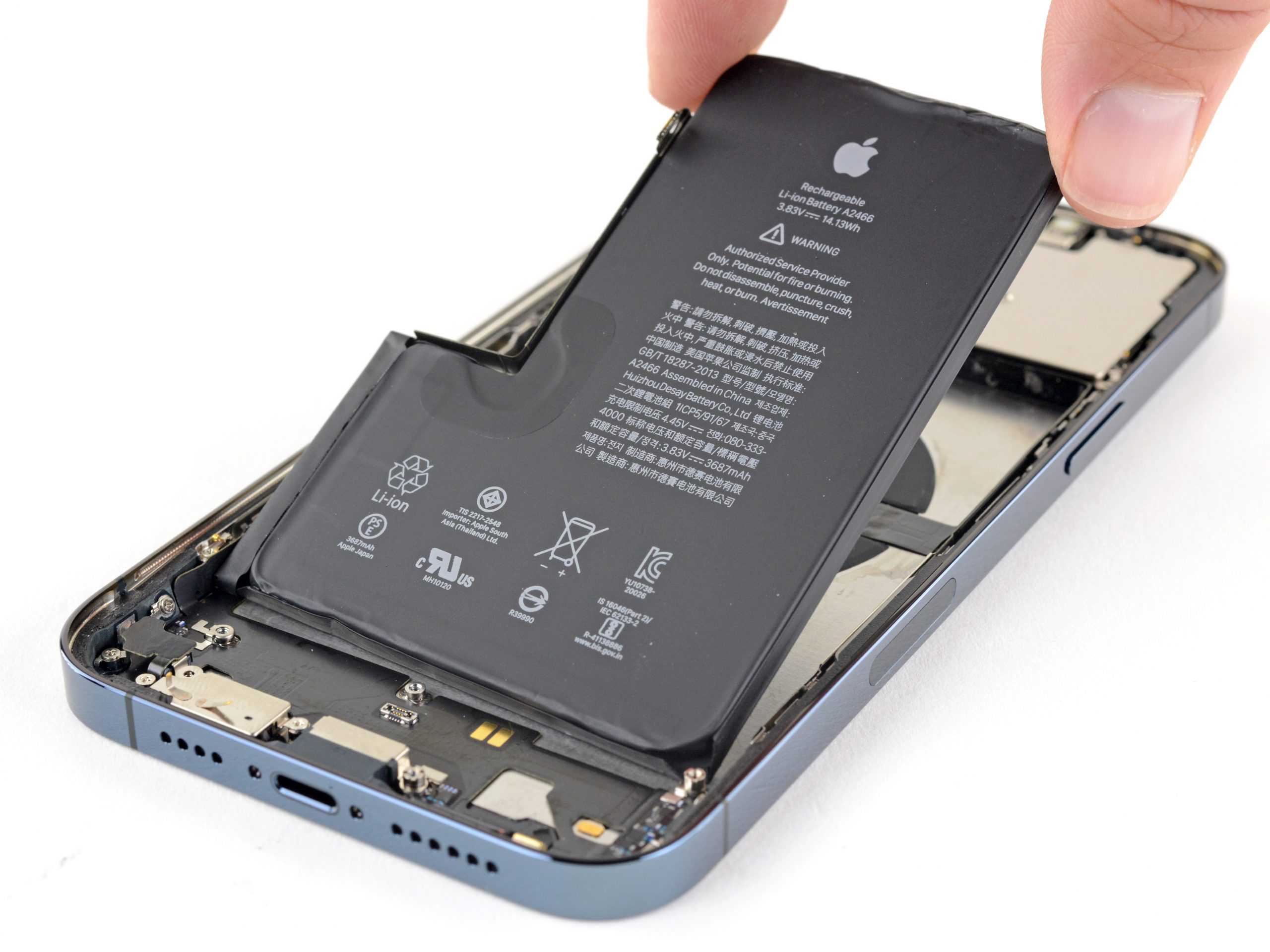 Замена аккумулятора iphone 5