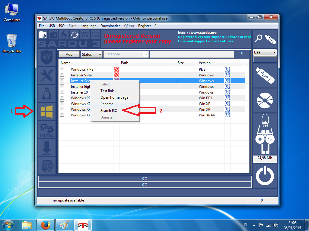 Создание загрузочной флешки в windows