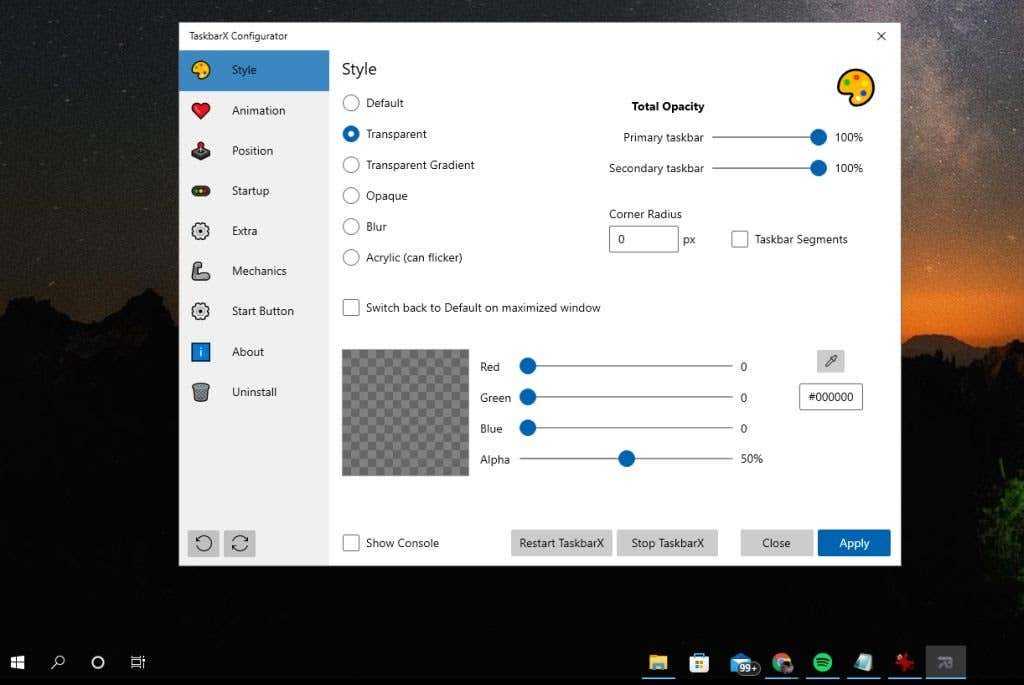 Как центрировать значки панели задач в windows 10 - ozki