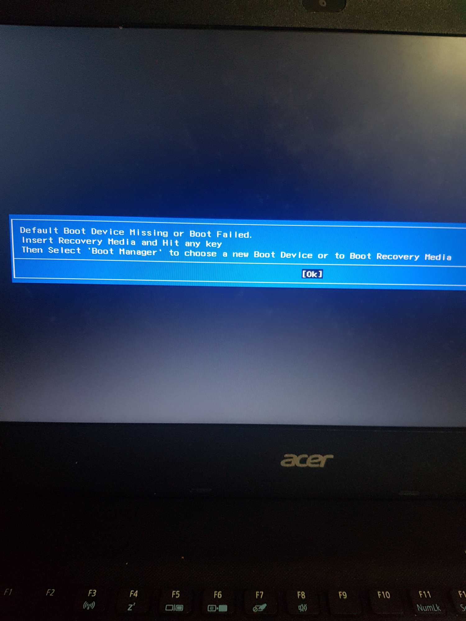 Что делать при no bootable device на ноутбуке