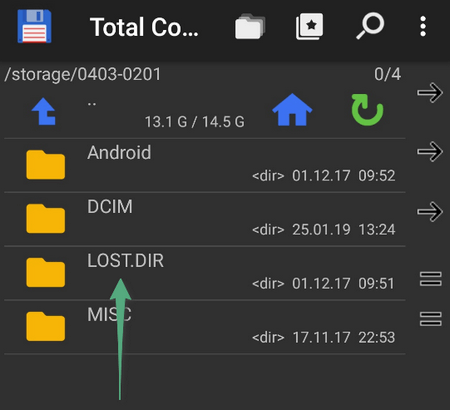 Зачем нужна папка LOSTDIR на флешке карте памяти Android телефона, можно ли удалить её и как восстановить файлы из LOSTDIR