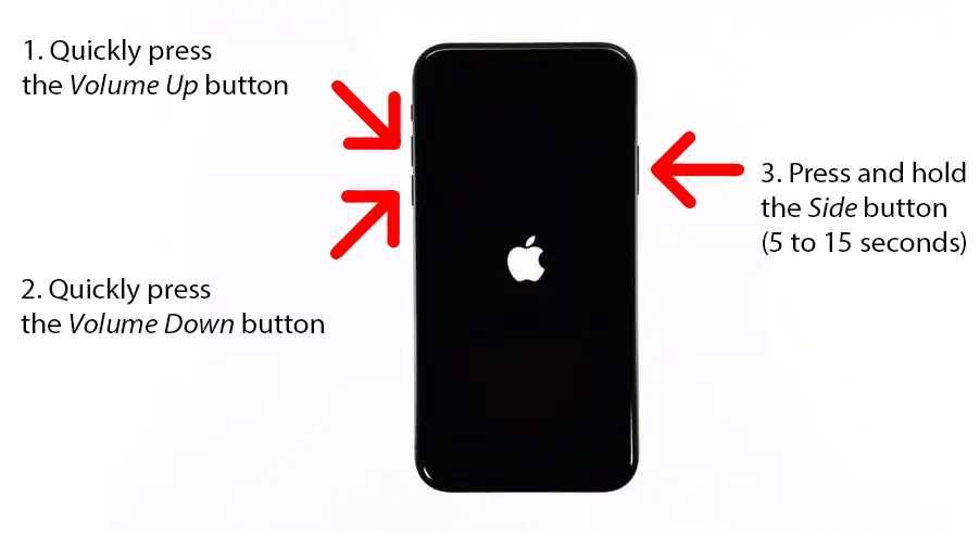 Как перезагрузить iphone x, принудительная перезагрузка айфон 10