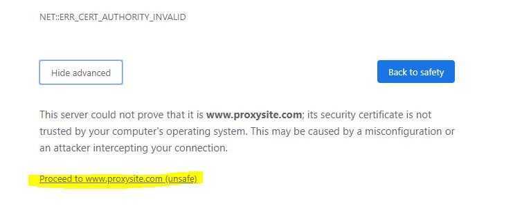 How to fix net::err_cert_authority_invalid error (solved)