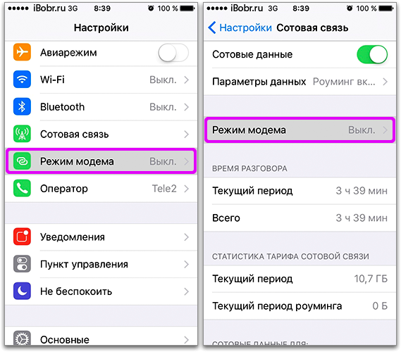 Режим модема на iphone 6: как включить и настроить?